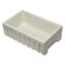 Alfi Brand 30" Biscuit Reversible Smooth / Fluted Sgl Bowl Fireclay Farm Sink AB3018HS-B - alternate 6